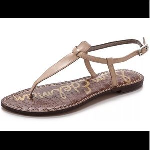 Sam Edelman US 9 Gigi Sandal Women Taupe Leather